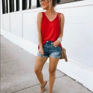 Ambiance  red camisole